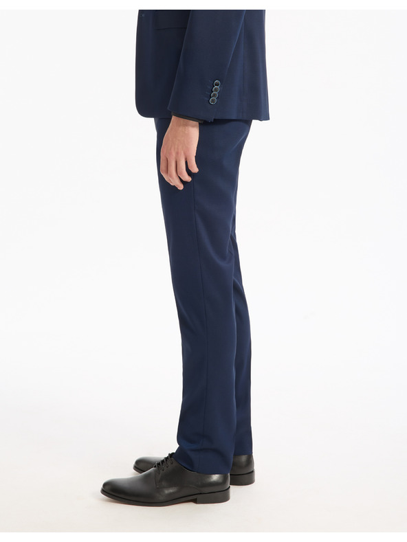 Celio Tmavě modré oblekové kalhoty Celio Rodiamond