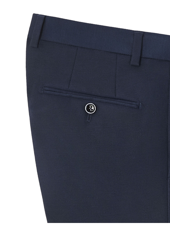 Celio Tmavě modré oblekové kalhoty Celio Rodiamond