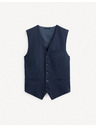 Celio Tmavě modrá obleková vesta Celio Rugidiam