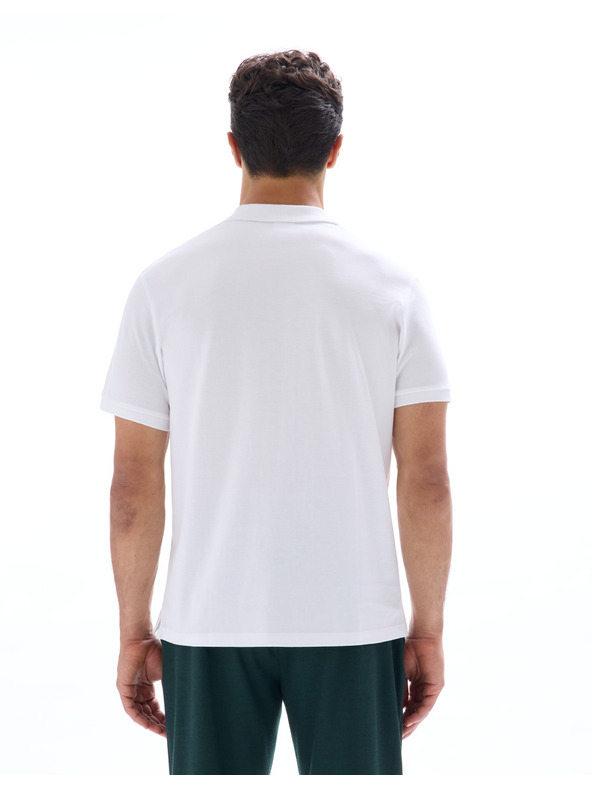 Celio Bílé pánské polo tričko Celio