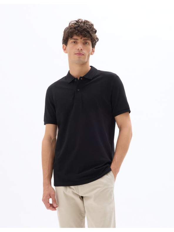 Celio Černé pánské polo tričko Celio Teone