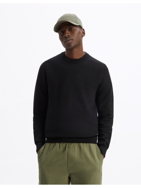 Celio Černý pánský svetr Celio Bepic