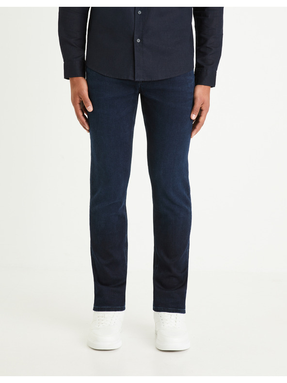Celio Tmavě modré pánské straight fit džíny Celio C15