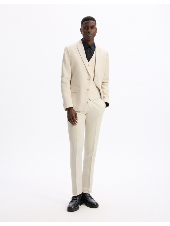 Celio Lněné sako Buhot2 Celio