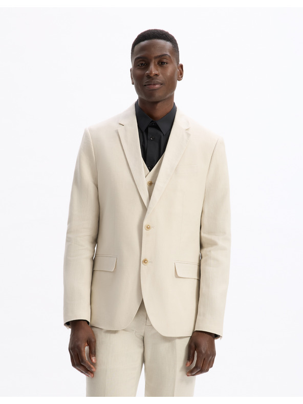 Celio Lněné sako Buhot2 Celio