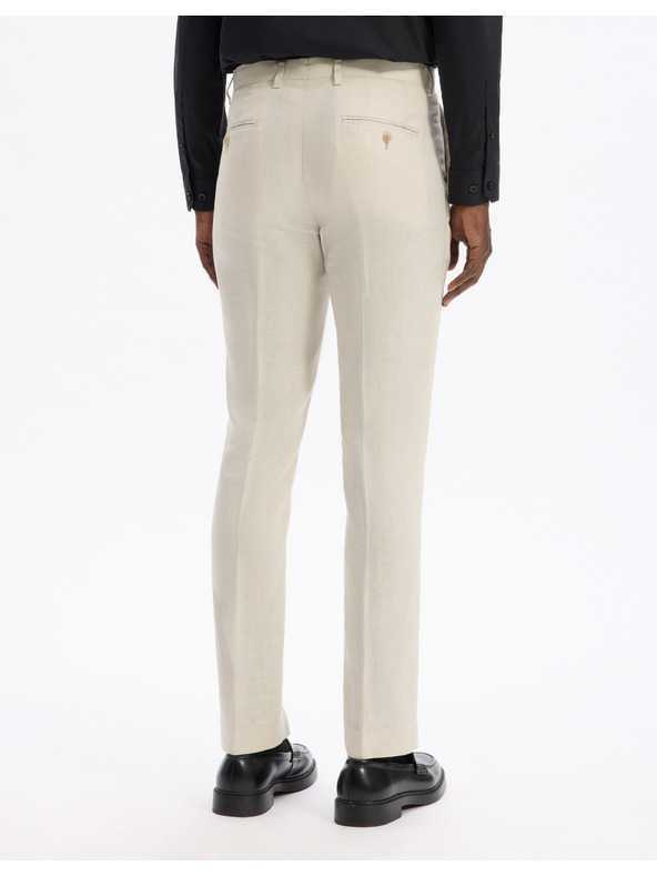 Celio Lněné oblekové kalhoty Bohot2 Celio