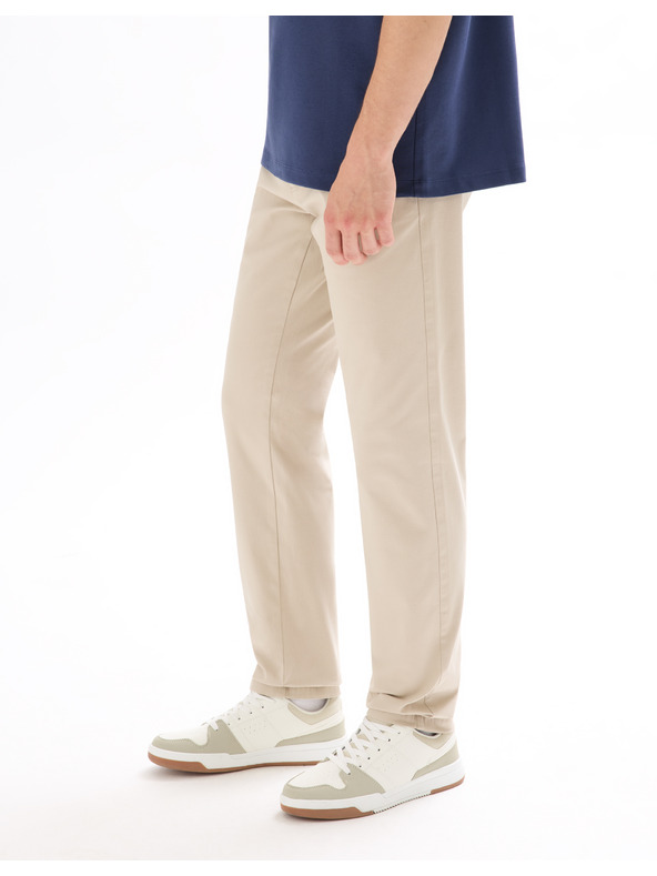 Celio Béžové pánské chino kalhoty Celio Tocharles
