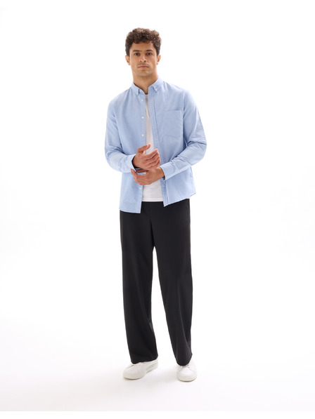 Celio Světle modrá pánská bavlněná košile Celio Daxford