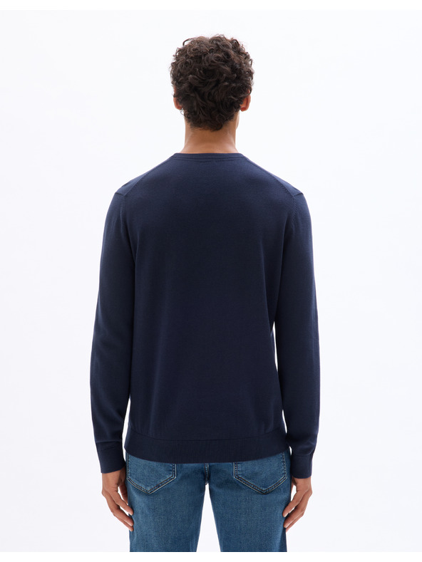 Celio Tmavě modrý pánský svetr Celio Decoton