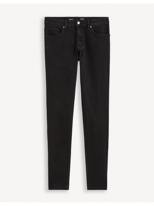 Celio Černé pánské skinny fit džíny Celio Foskinny1