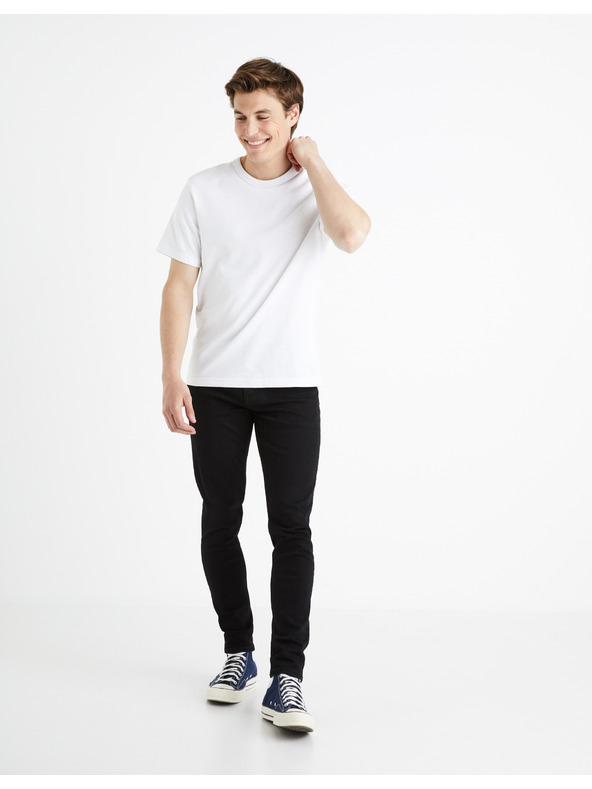 Celio Černé pánské skinny fit džíny Celio Foskinny1