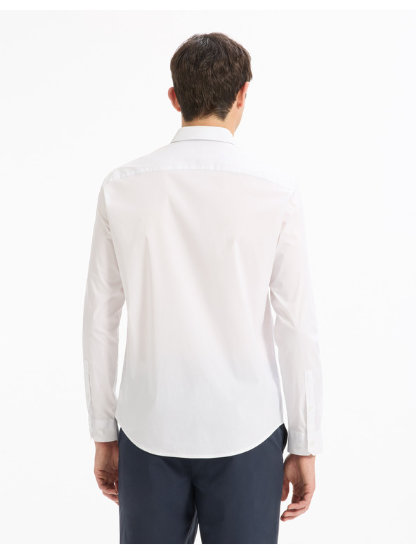 Celio Bílá pánská košile Celio Masantalrg