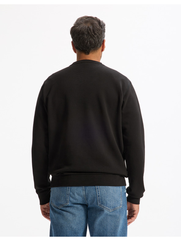 Celio Černá pánská basic mikina Celio Feseven