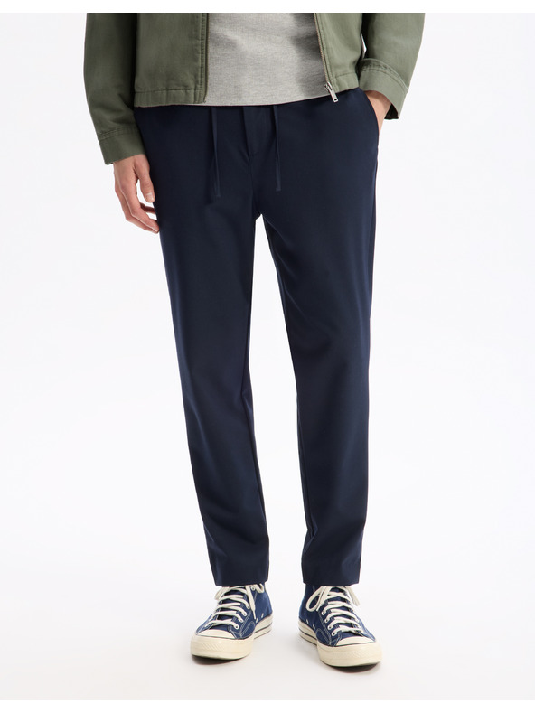 Celio Tmavě modré pánské kalhoty Celio Cosmart