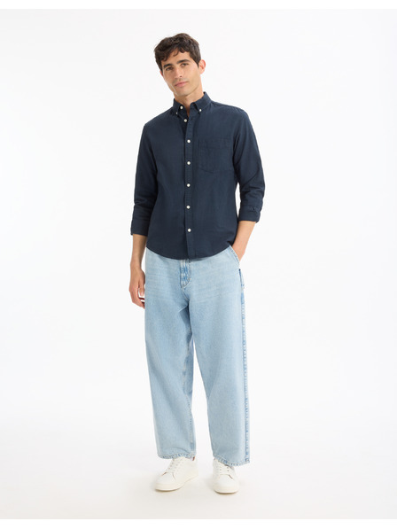 Celio Tmavě modrá pánská košile Celio Daxford