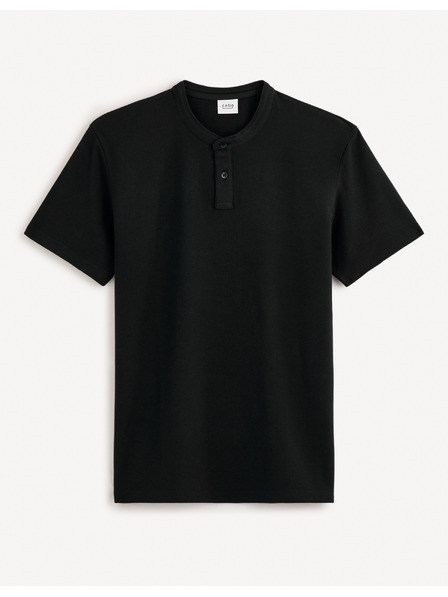 Celio Černé pánské basic polo tričko Celio Gesohel