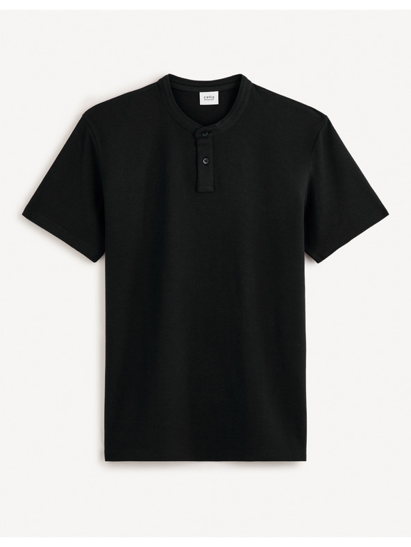Celio Černé pánské basic polo tričko Celio Gesohel