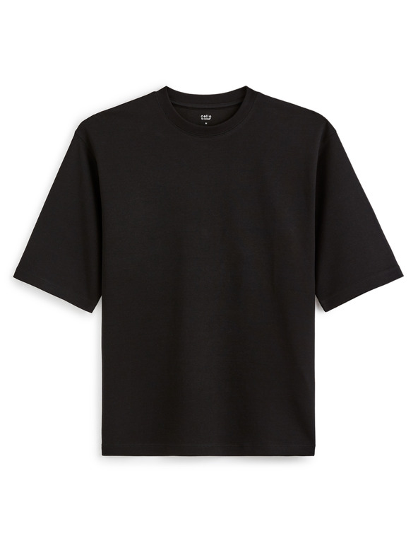 Celio Černé pánské tričko Celio Gehem
