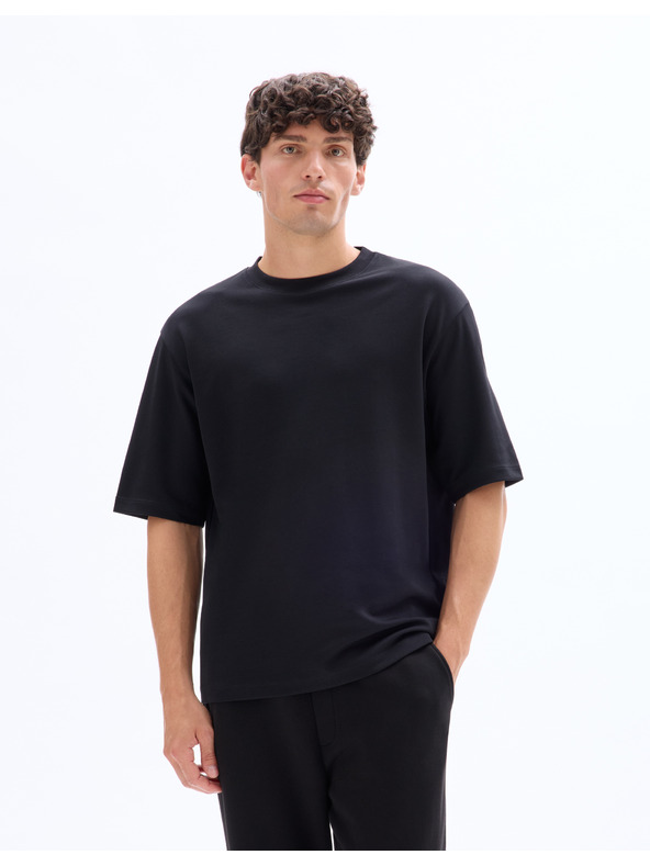 Celio Černé pánské tričko Celio Gehem