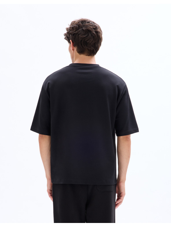 Celio Černé pánské tričko Celio Gehem