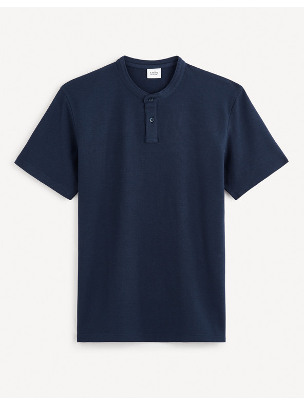 Celio Tmavě modré pánské basic polo tričko Celio Gesohel