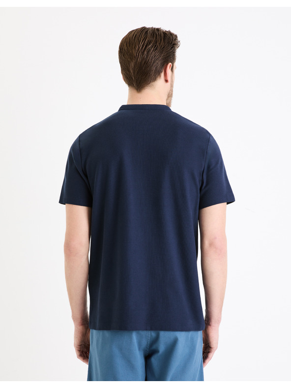 Celio Tmavě modré pánské basic polo tričko Celio Gesohel