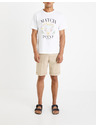 Celio Béžové pánské kraťasy Celio Doevanbm