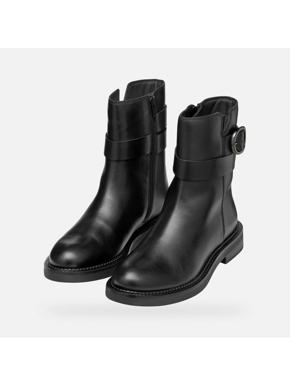 Geox Černá dámská kotníková obuv Geox Serilda