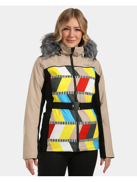 Kilpi Dámská lyžařská bunda Kilpi CLAIR-W Béžová