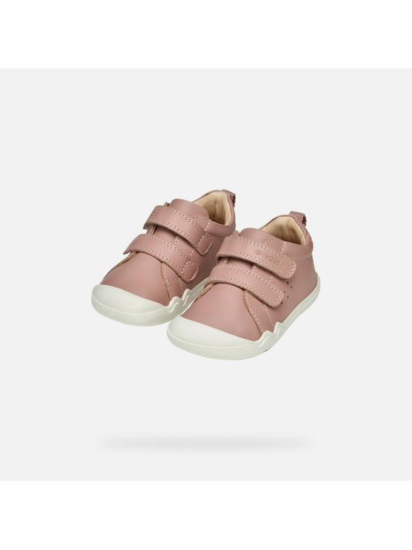 Geox Starorůžové dívčí barefoot tenisky Geox Steppieup