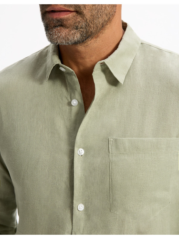 Celio Lněná košile Daflix Celio