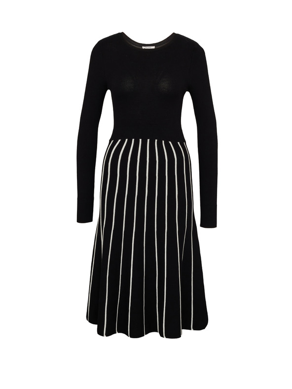 Orsay Černé dámské šaty ke kolenům ORSAY