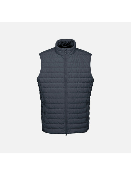 Geox Tmavě modrá pánská prošívaná bunda Geox Warrens