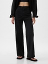 GAP Khaki kalhoty High Stride wide-leg ankle GAP