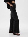 GAP Khaki kalhoty High Stride wide-leg ankle GAP