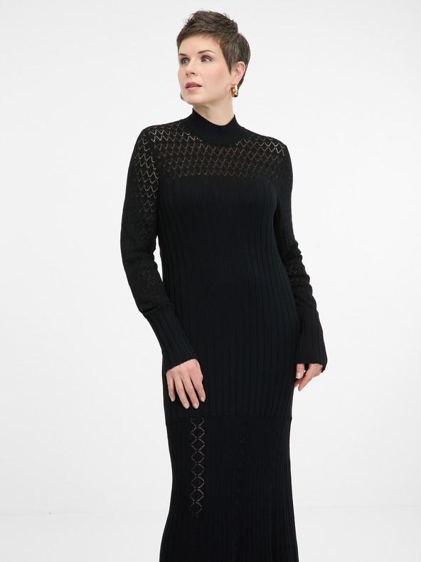 Orsay Černé dámské maxi šaty ORSAY