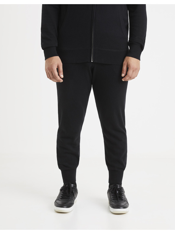 Celio Černé pánské tepláky Celio