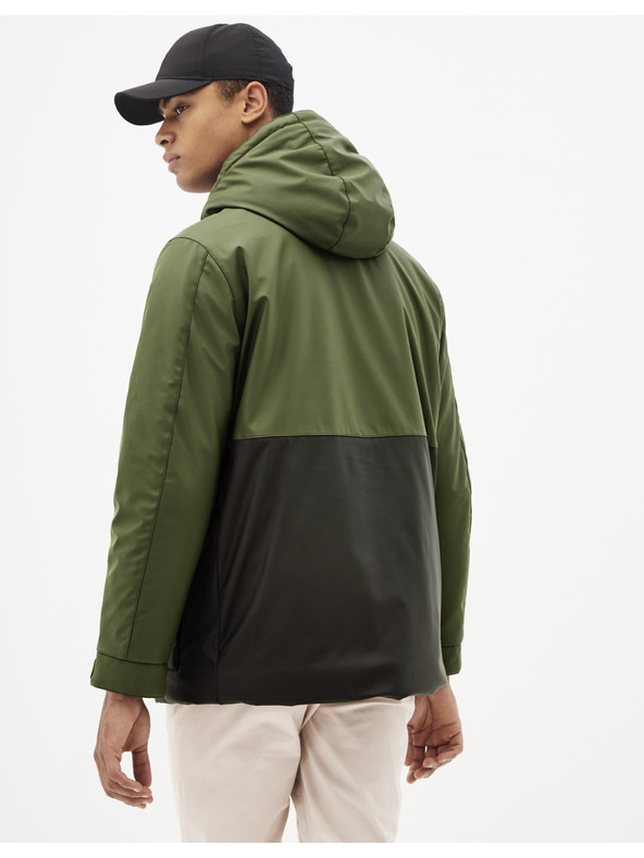 Celio Tmavě zelená bunda Celio Supheatgum