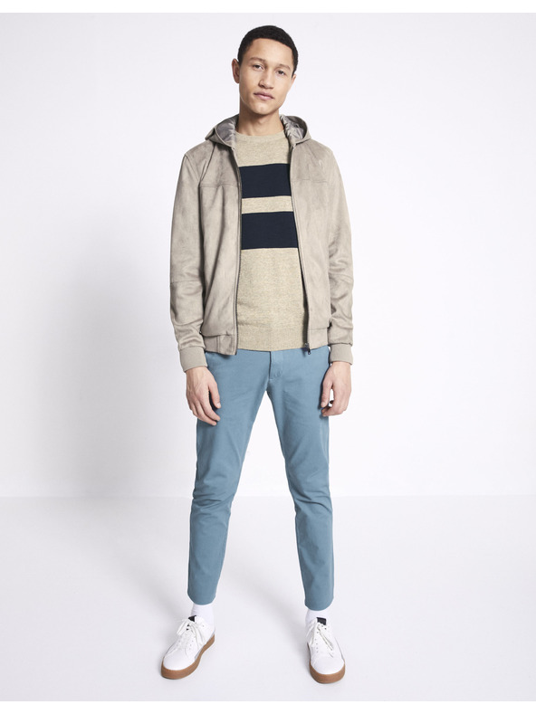 Celio Světle šedá pánská bunda Celio Nudaim