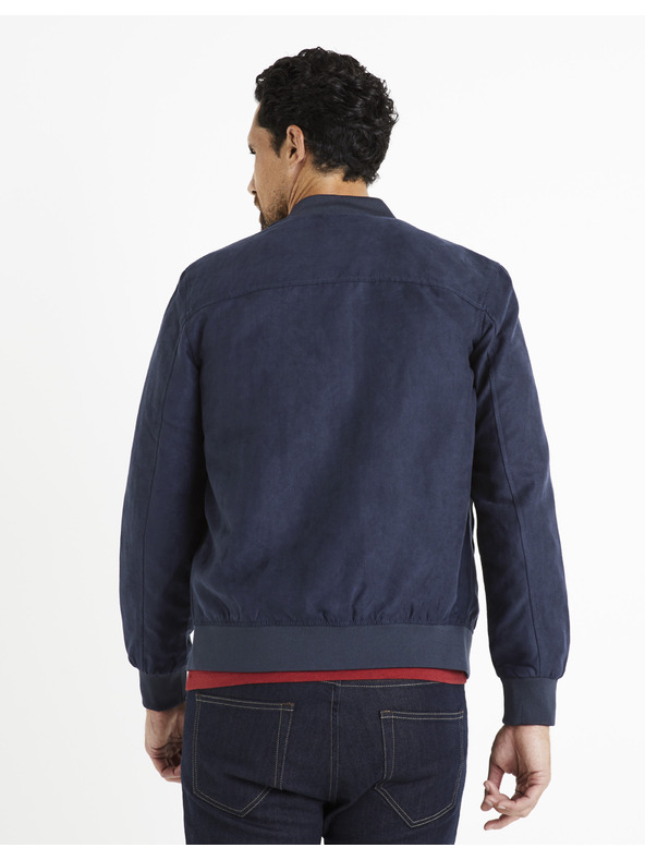 Celio Tmavě modrý pánský bomber Celio Cutuk