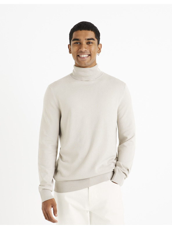 Celio Béžový pánský rolák Celio Cerouley