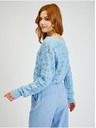 Orsay Světle modrý dámský vzorovaný kardigan ORSAY