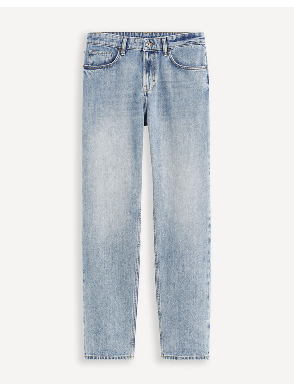 Celio Světle modré pánské straight fit džíny Celio C15 Dostraight