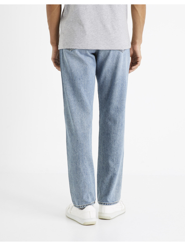 Celio Světle modré pánské straight fit džíny Celio C15 Dostraight