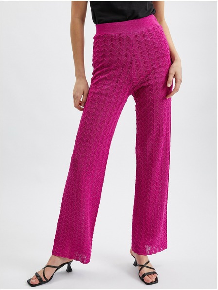 Orsay Růžové dámské kalhoty ORSAY