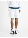 Celio Bílé pánské teplákové kraťasy Celio Doreverse