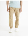 Celio Béžové pánské cargo kalhoty Celio Docar