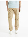 Celio Béžové pánské cargo kalhoty Celio Docar