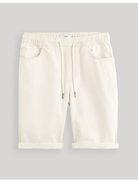 Celio Krémové pánské džínové kraťasy Celio Dojogdenbm