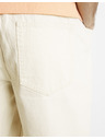 Celio Krémové pánské džínové kraťasy Celio Dojogdenbm